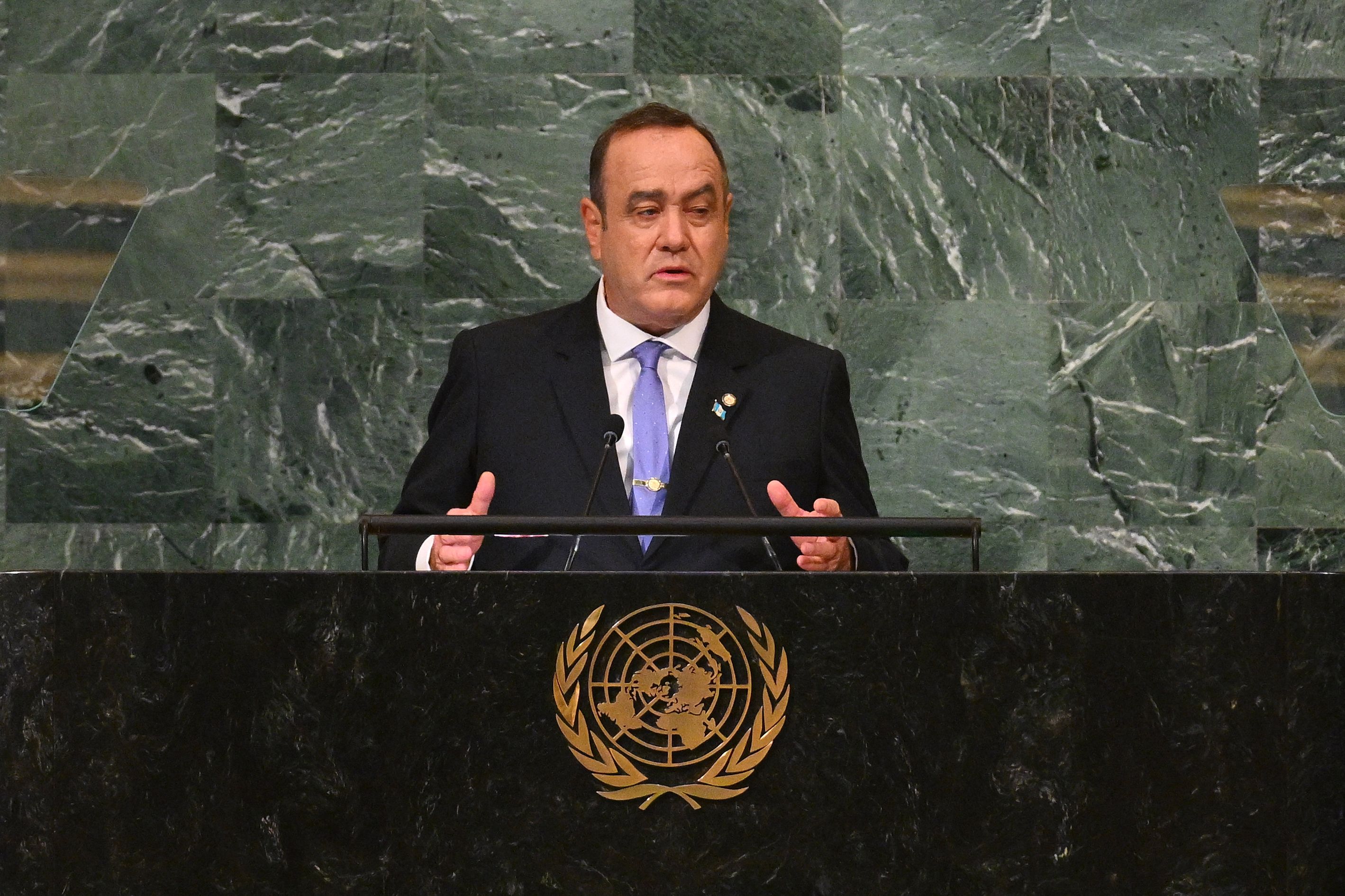 Giammattei participa en la Asamblea General de la ONU y habla sobre migración, narcotráfico y cambio climático
