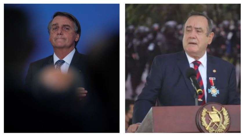 Jair Bolsonaro y Alejandro Giammattei