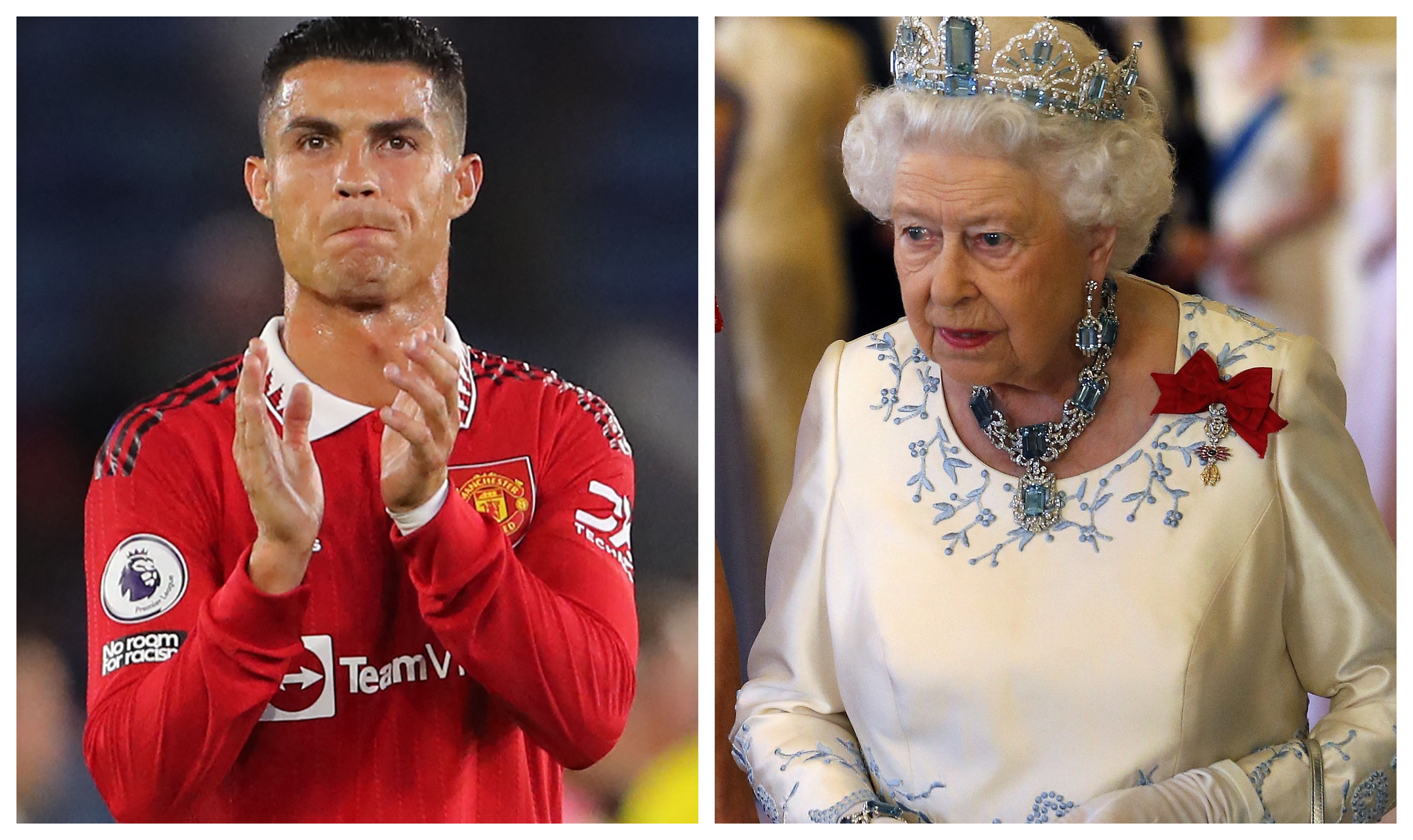 Cristiano Ronaldo fue contactado por la reina Isabel II para que le regalara una camisola autografiada. (Foto Prensa Libre: EFE y AFP)