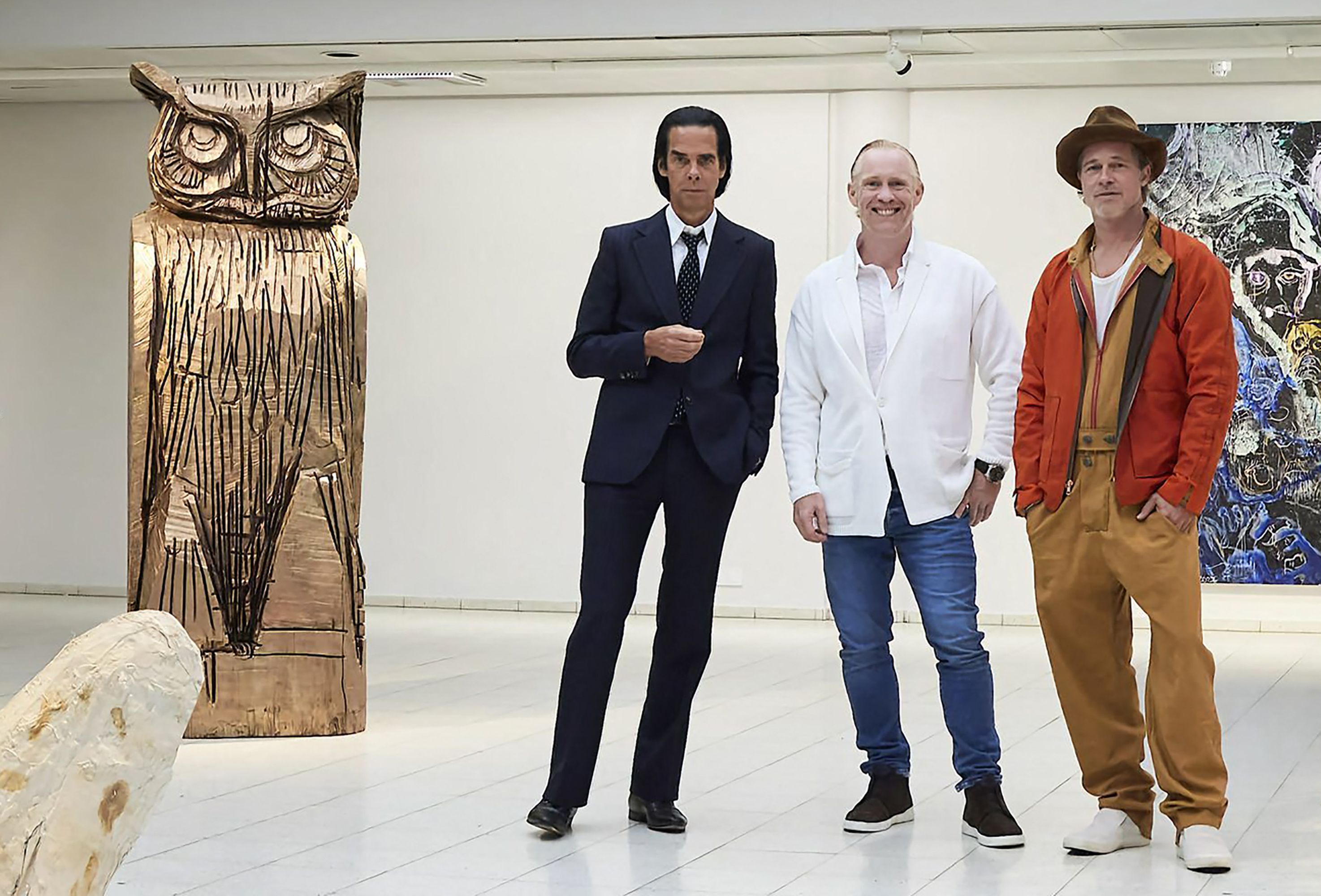 Brad Pitt desvela por primera vez sus esculturas en exposición en Finlandia