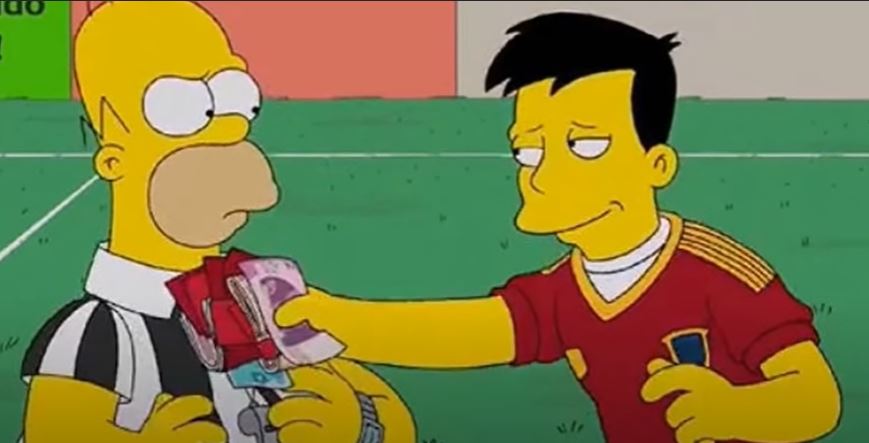 Los Simpson ya tendrían su predicción para el Mundial de Qatar 2022. (Foto Prensa Libre: Captura video)