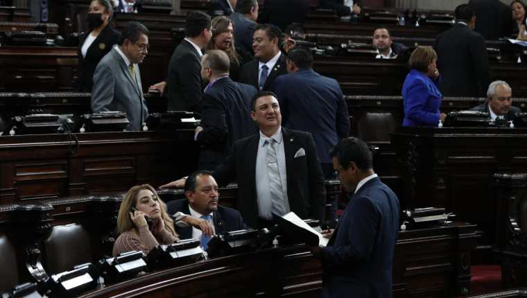 Sesión plenaria del Congreso de la República. (Foto Prensa Libre: María José Bonilla)
