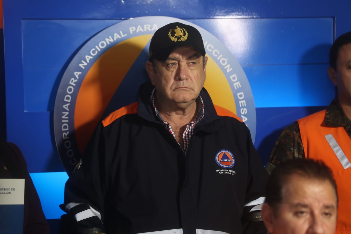 El presidente Alejandro Giammattei suspendió una conferencia de prensa luego que se le hicieran preguntas que consideró incómodas. (Foto Prensa Libre: Juan Diego González)