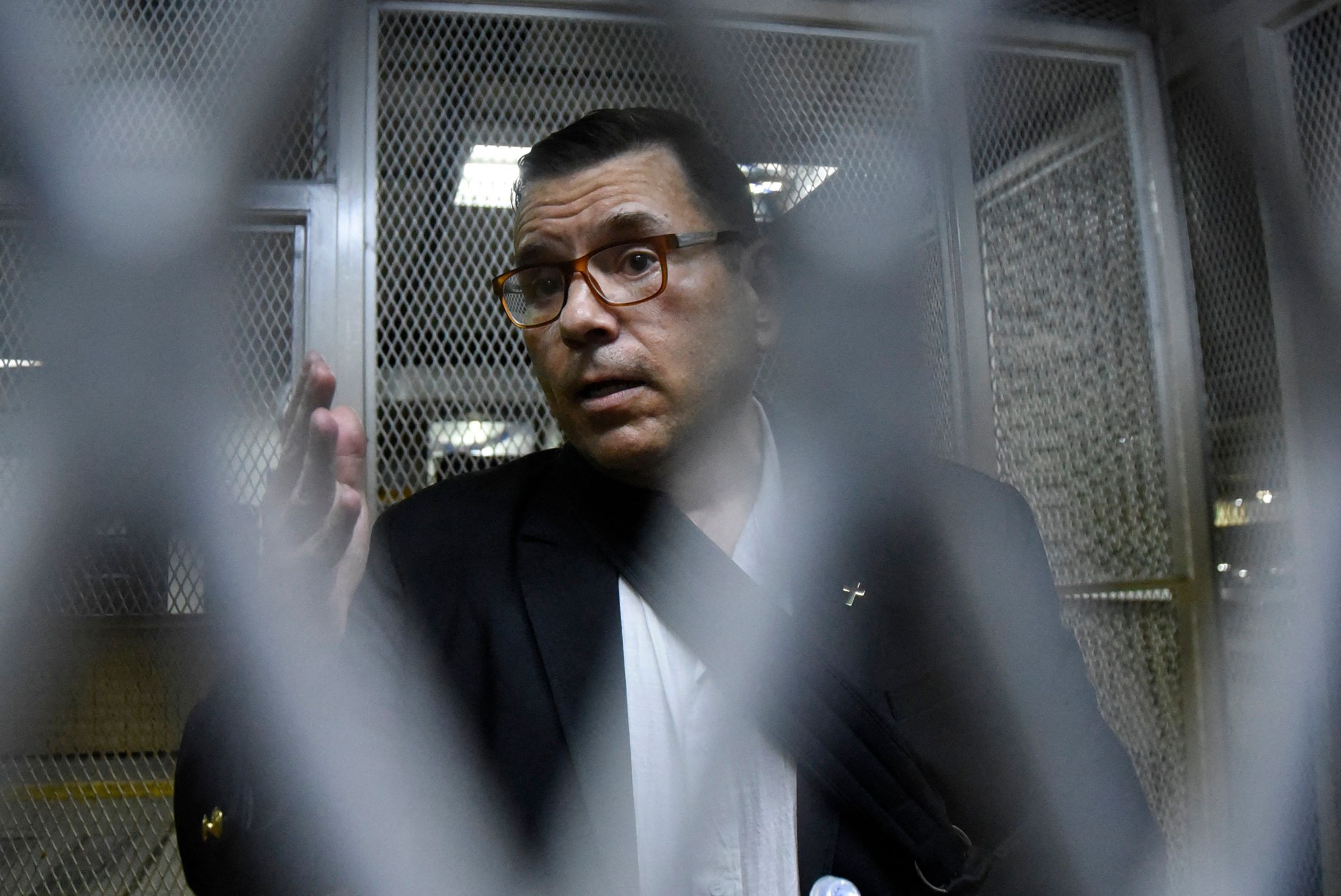Manuel Baldizón fue beneficiado con arresto domiciliario en el caso Odebrecht. (Foto Prensa Libre: AFP)