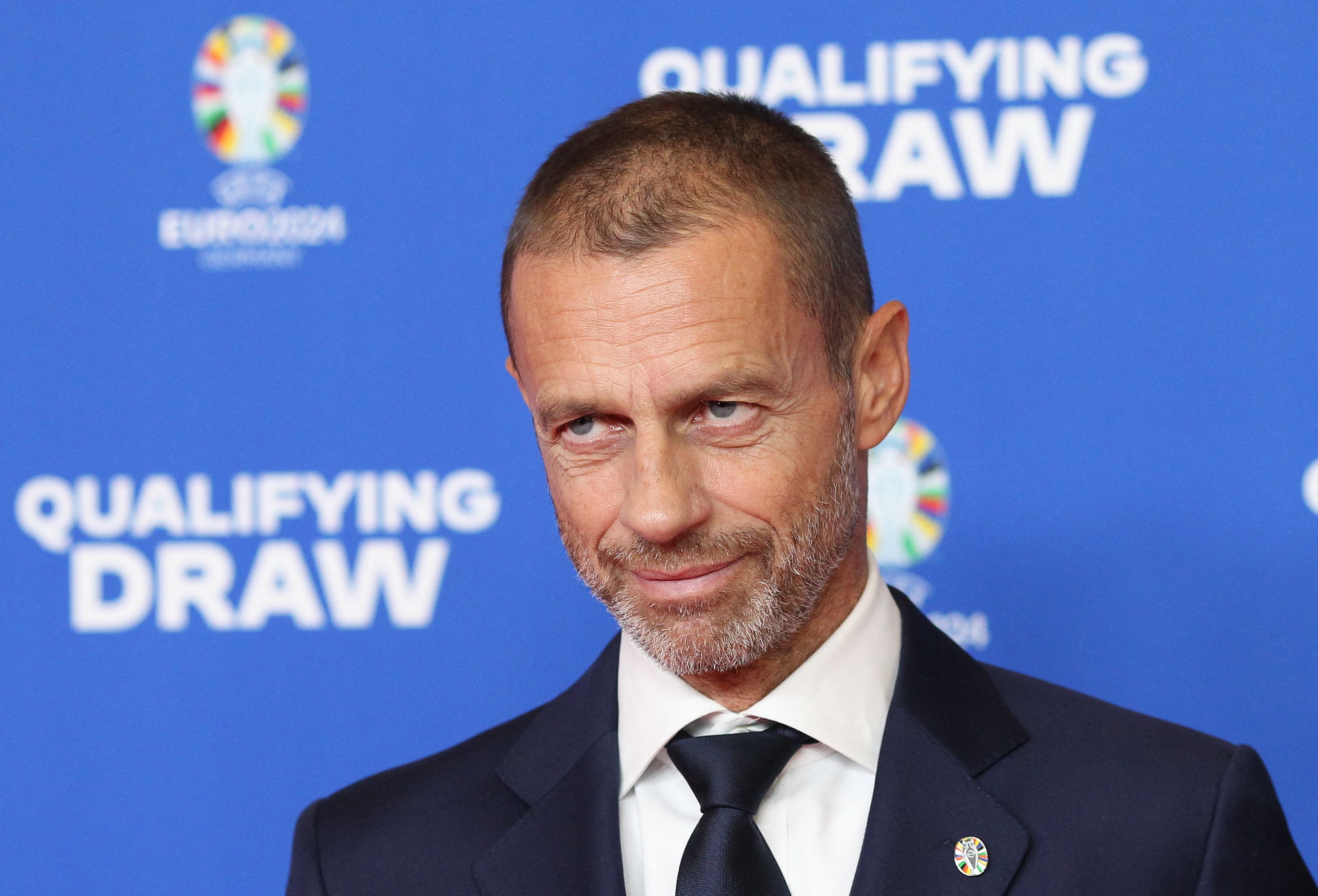 El presidente de la Uefa, Aleksander Ceferin, no está de acuerdo con la creación de la Superliga, proyecto liderado por Florentino Pérez. (Foto Prensa Libre: AFP)
