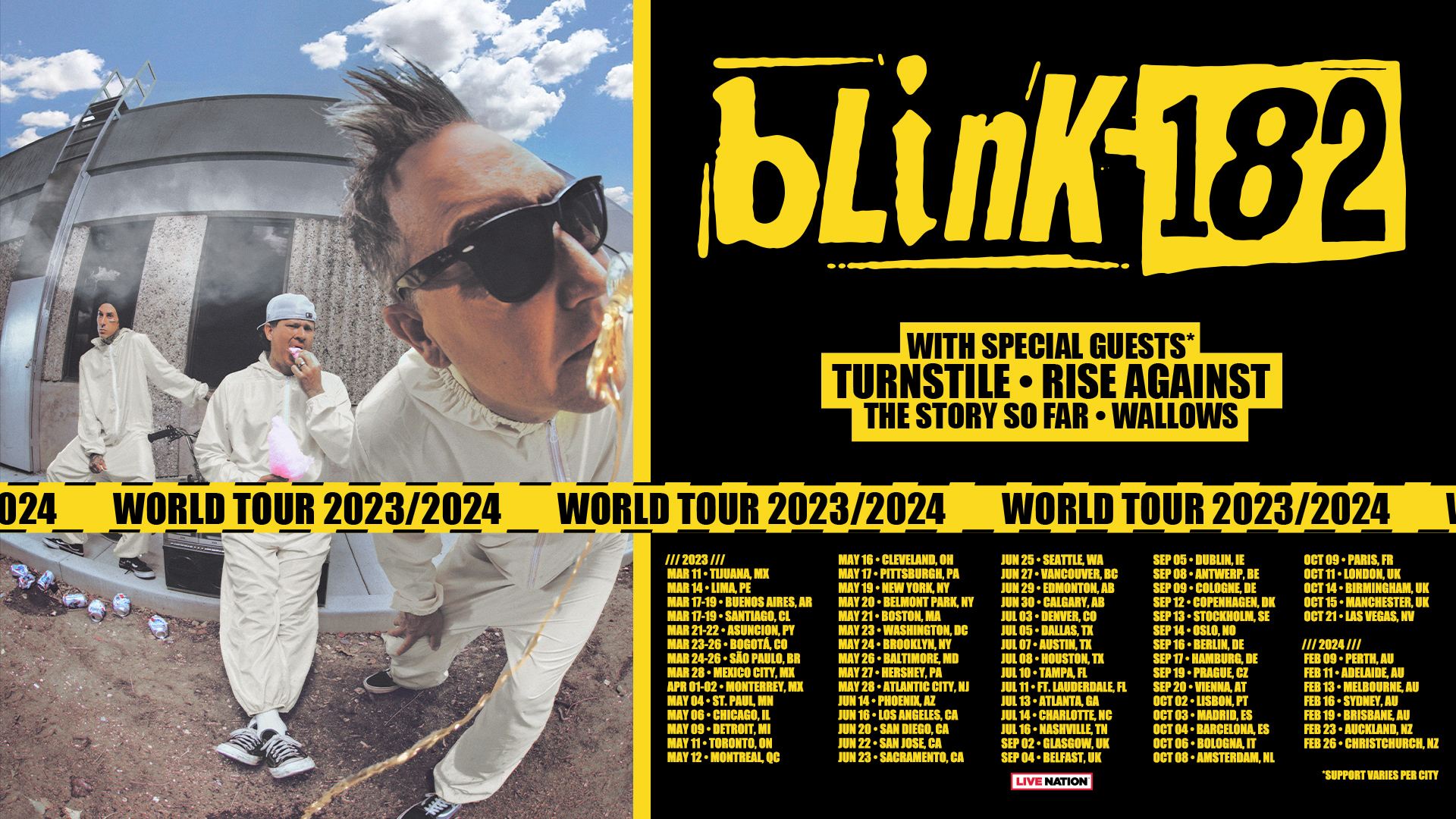 Blink182 anuncia gira con su formación original y nuevo álbum (La