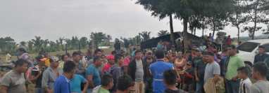 Las personas afectadas aseguran que no evacuarán el lugar. (Foto Prensa Libre: PDH)