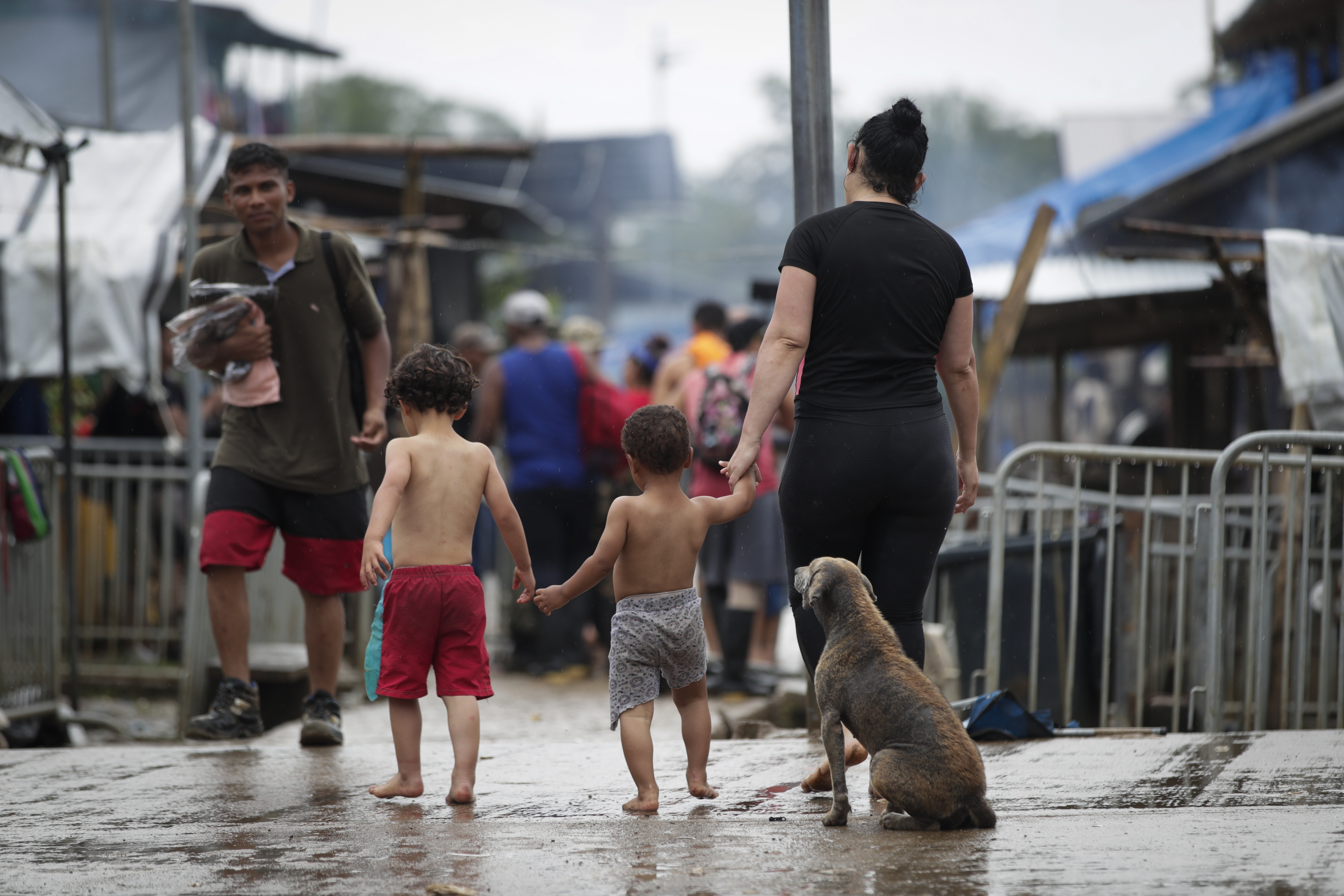 Miles de migrantes intentan cruzar el Tapón de Darién, entre Colombia y Panamá, en busca de llegar a Estados Unidos por una vida mejor. (Foto Prensa Libre: EFE)
