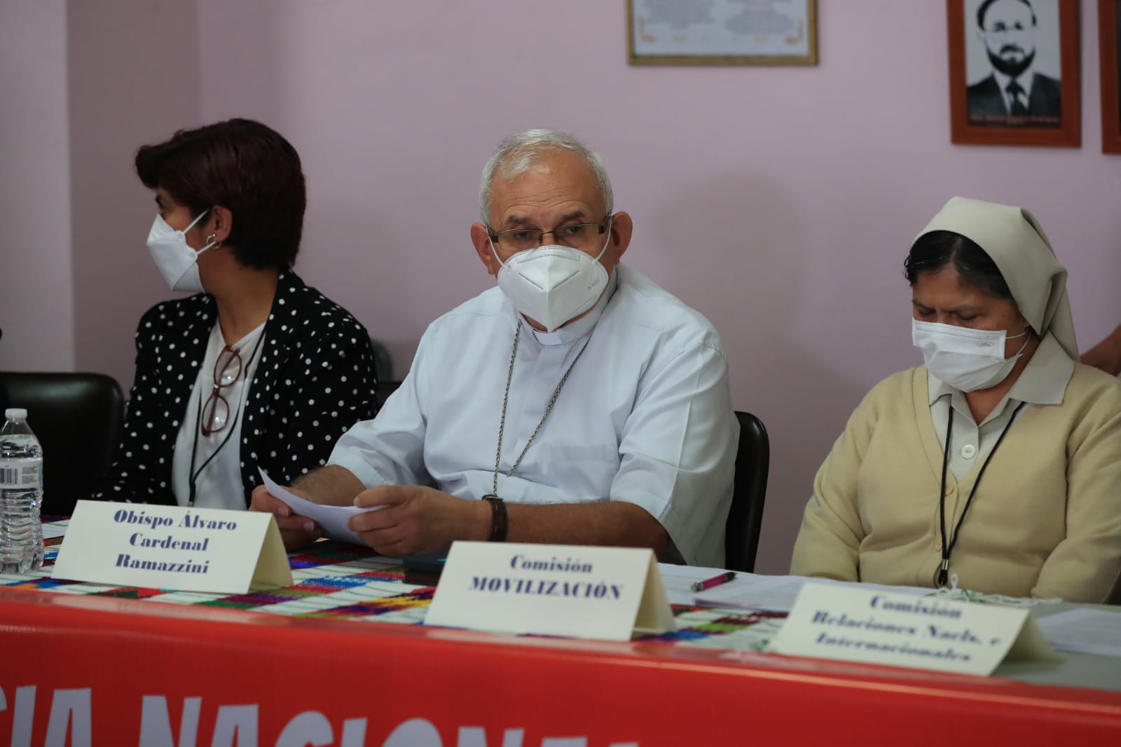 Representantes de varias organizaciones participan en la presentación del colectivo Convergencia Nacional de Resistencia. (Foto Prensa Libre: Élmer Vargas)