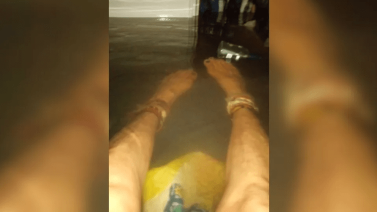 La mujer quedó atrapada el miércoles en horas de la mañana y su rescate ocurrió la madrugada del jueves. Fotografía: Hope Labriola.