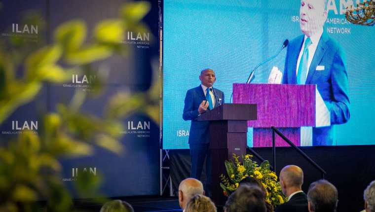 Isaac Assa, empresario y filántropo mexicano fundador de Israel Latin-American Network (ILAN), durante la inauguración de las oficinas de la organización en Guatemala. (Foto Prensa Libre: ILAN).
