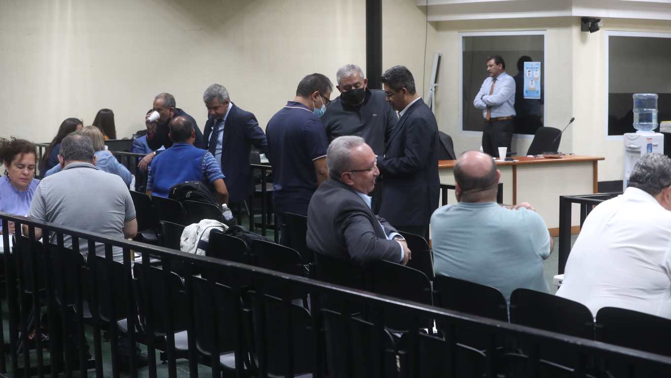 En el Tribunal de Mayor Riesgo B se lleva a cabo juicio del caso de La Línea. (Foto Prensa Libre: Érick Ávila)