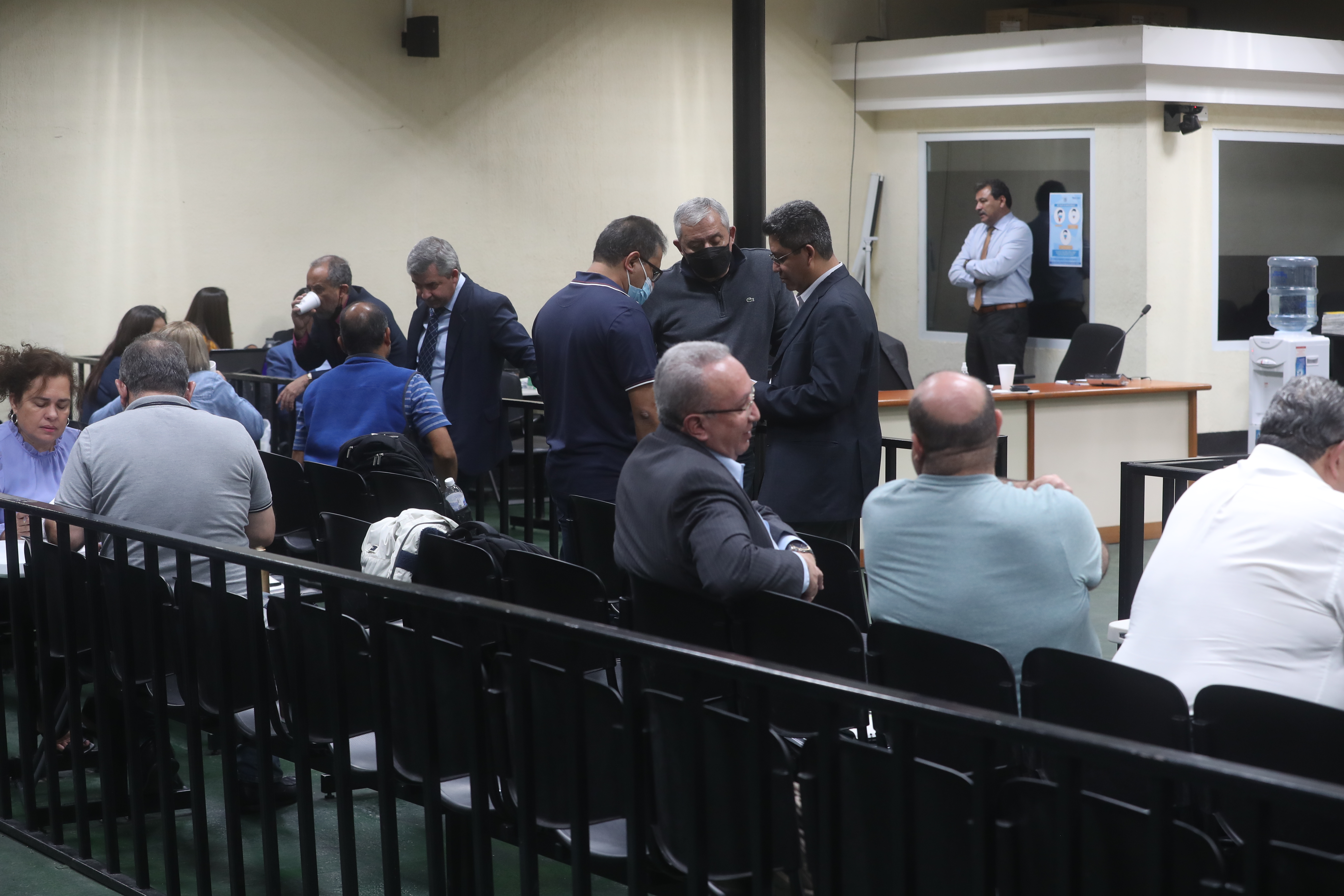 En el Tribunal de Mayor Riesgo B se lleva a cabo juicio del caso de La Línea. (Foto Prensa Libre: Érick Ávila)