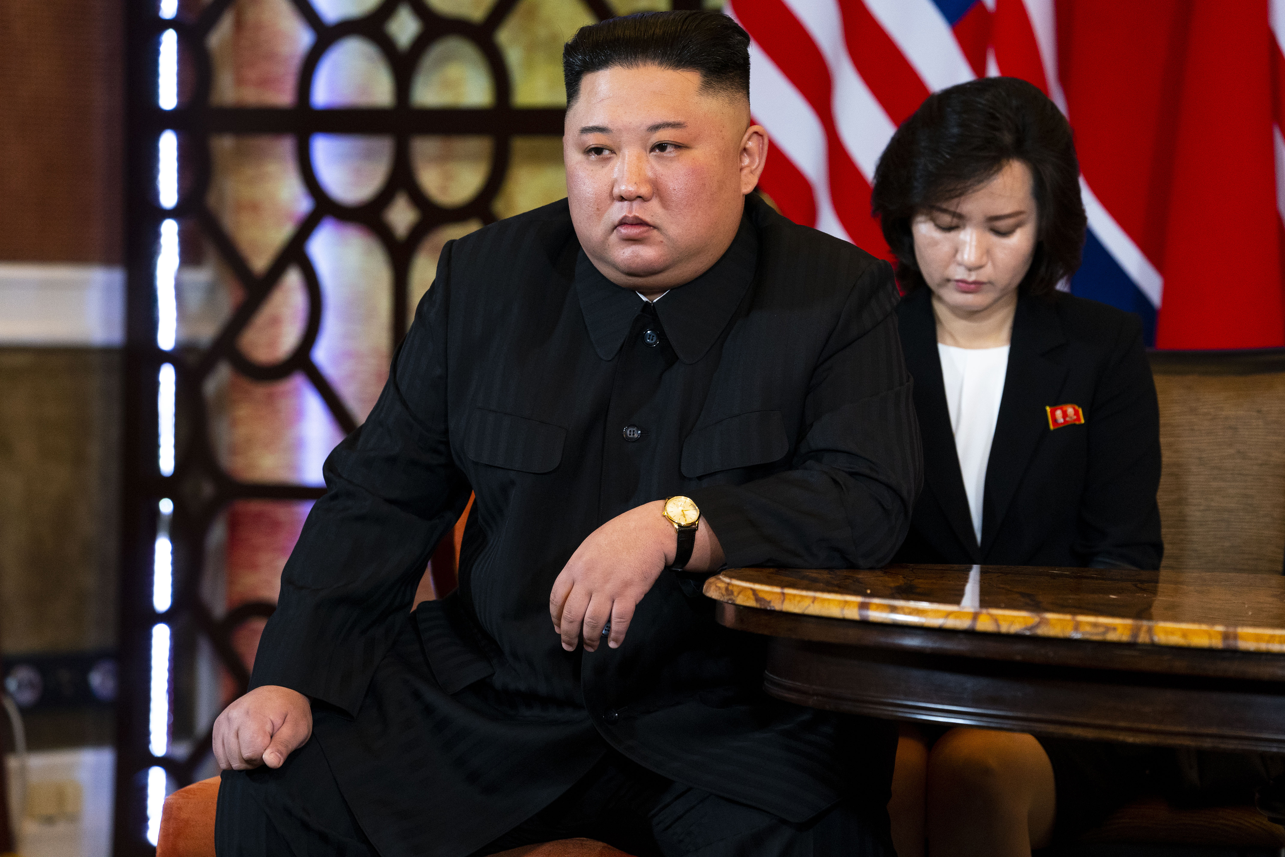 Kim Jong-un, líder supremo de Corea del Norte en el Hotel Metropole en Hanoi, Vietnam, el 28 de febrero de 2019. (Foto Prensa Libre: Doug Mills / The New York Times).