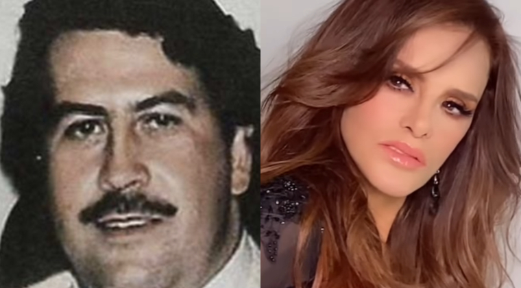Pablo Escobar y Lucía Méndez