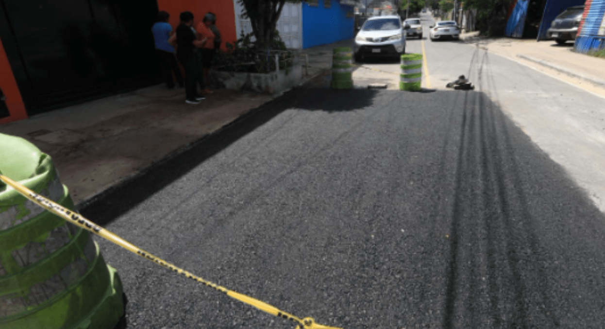 Hundimiento en la zona 7