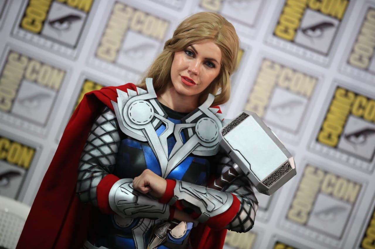 Shirahime es una cosplayer mexicana que personifica a Lady Thor. (Foto Prensa Libre: Carlos Hernández) 