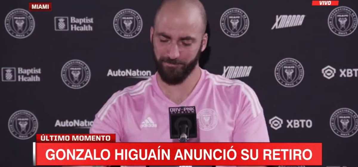 Gonzalo Higuaín anuncia su retiro: el llanto de ‘Pipita’ y su mensaje de despedida
