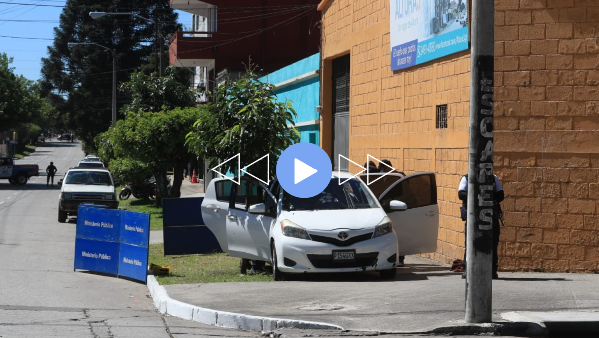 VIDEO | Así fue el ataque armado contra la Fiscal Especial de Estafas del Ministerio Público en la zona 3