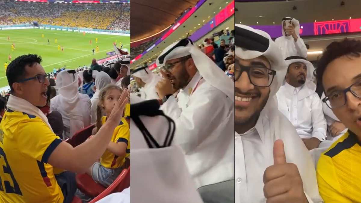 Qatar 2022: ¡Imperdible! La pelea entre un aficionado de Qatar y otro de Ecuador que se viralizó en redes (y cómo terminó)