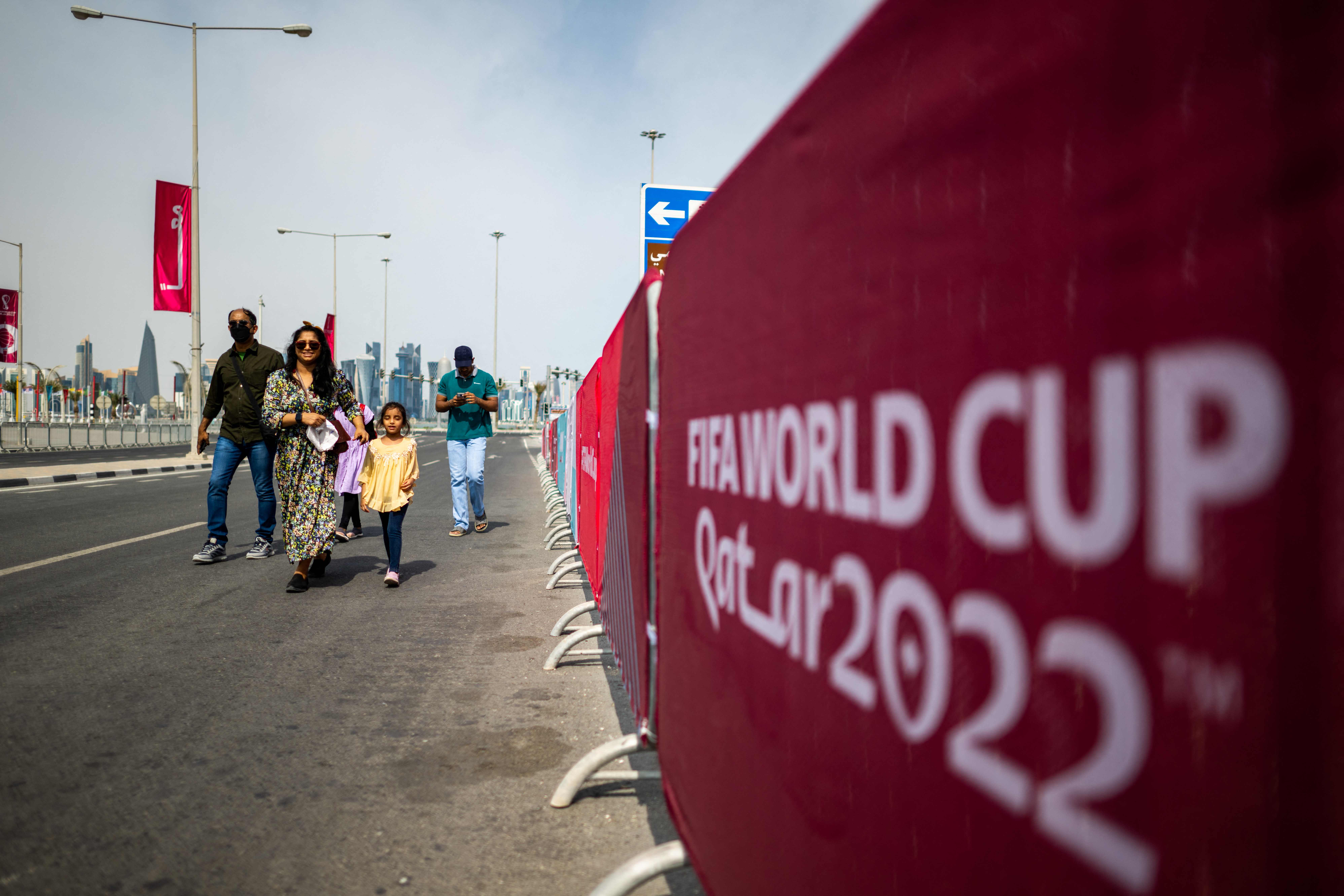 El Mundial de Qatar, a solo dos semanas de iniciarse, continúa bajo mucha controversia. (Foto Prensa Libre: AFP)
