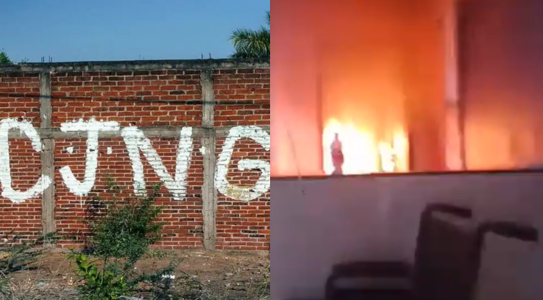Video: sicarios del CJNG incendian un hospital ligado al Cártel de Santa Rosa de Lima y disparan contra sus trabajadores