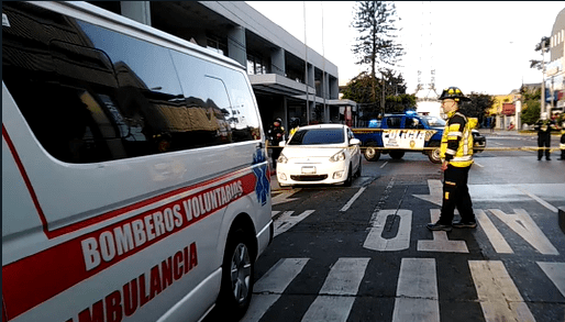 emergencia que ocurrió en el kilómetro 26.5 de la ruta al Pacífico