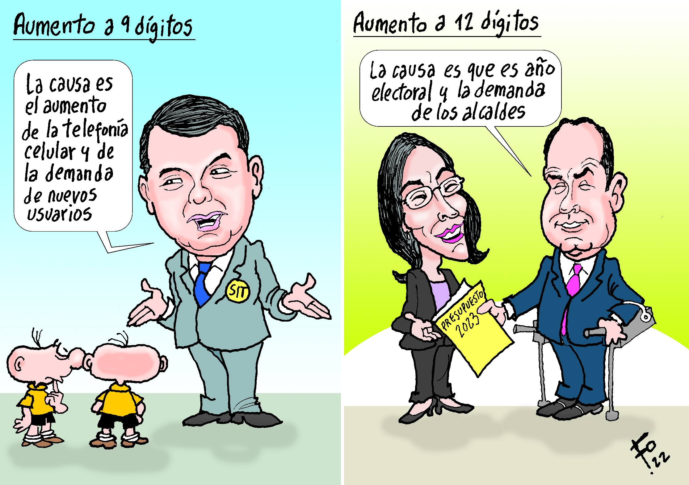Personajes: Antonio Baten, Shirley Rivera y Alejandro Giammattei.