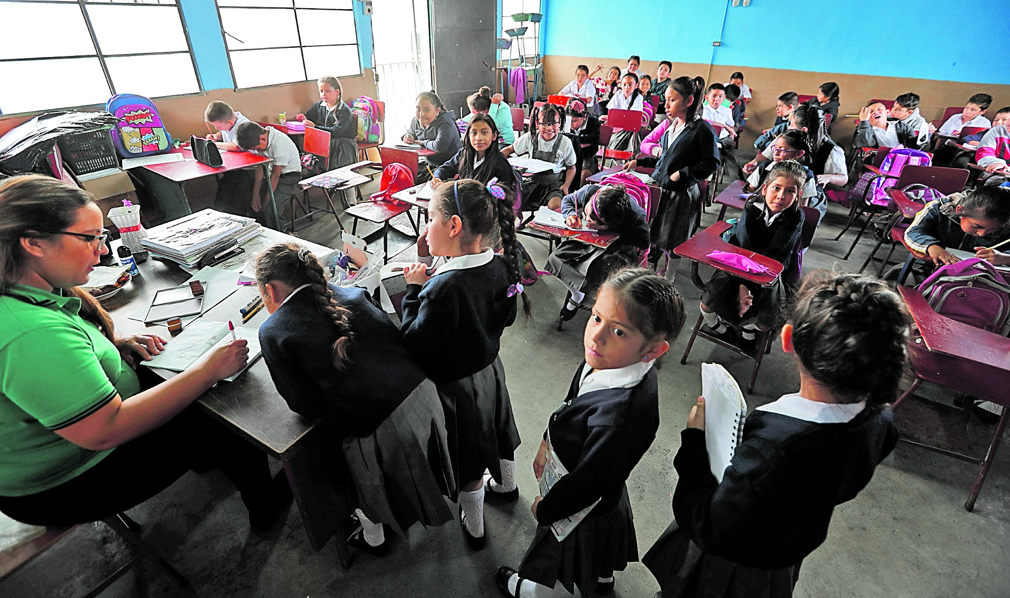 El ciclo escolar 2023 será presencial, sin burbujas, de acuerdo con la ordenanza del Mineduc. (Foto Prensa Libre: Hemeroteca PL)
