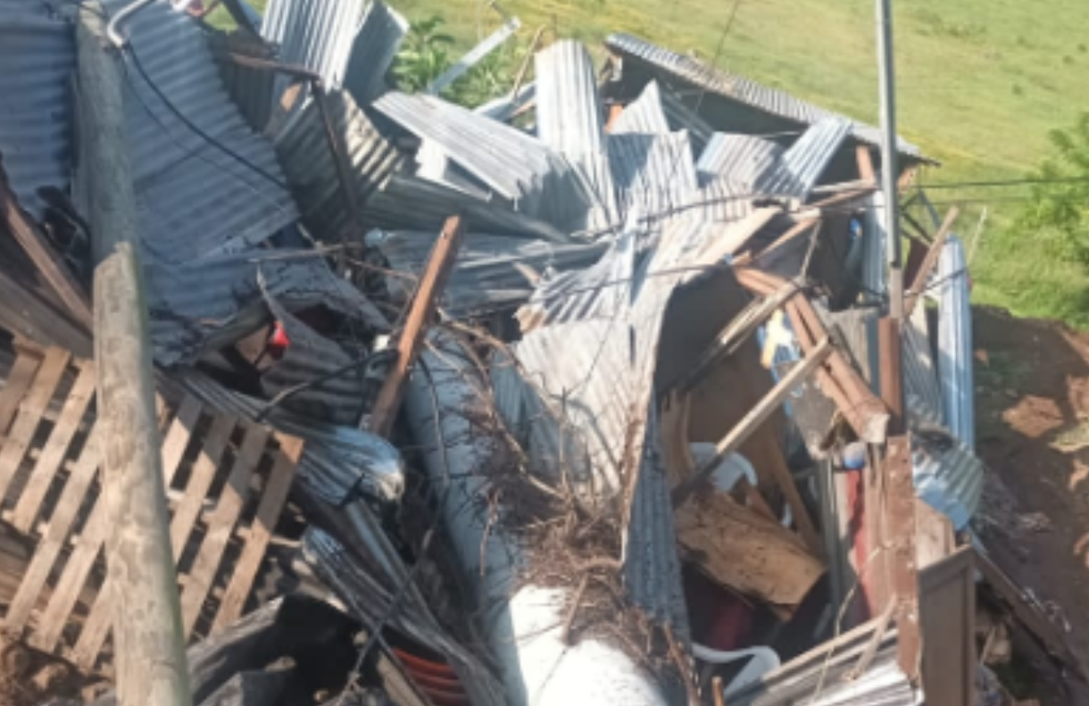 Daños por sismos en Jutiapa