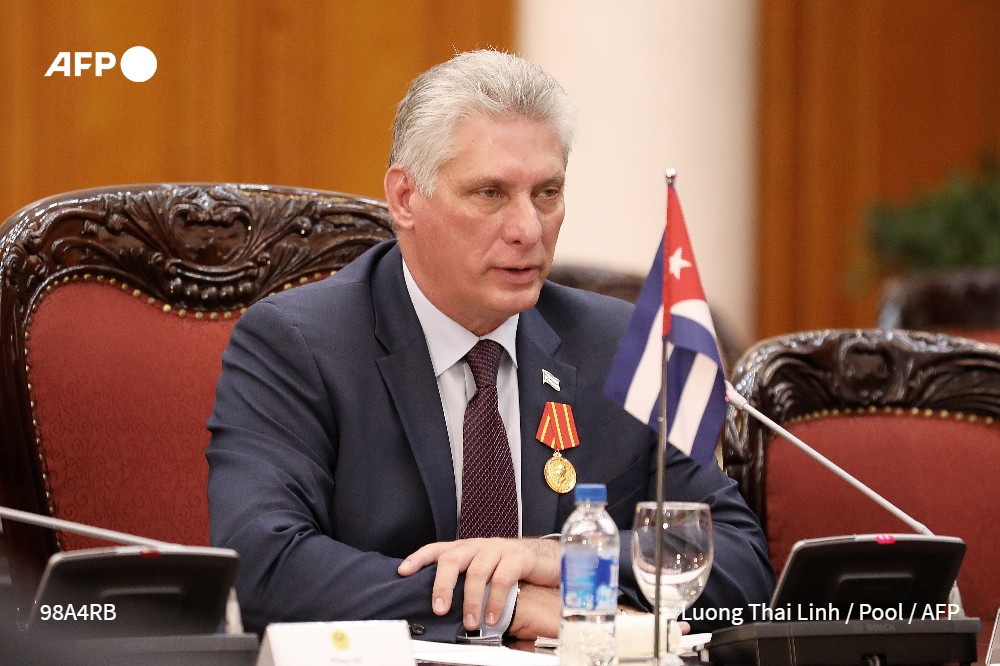 Miguel Díaz-Canel Bermúdez, presidente cubano, visitará Moscó y se reunirá con el presidente ruso Vladimir Putin. (Foto Prensa Libre: AFP)