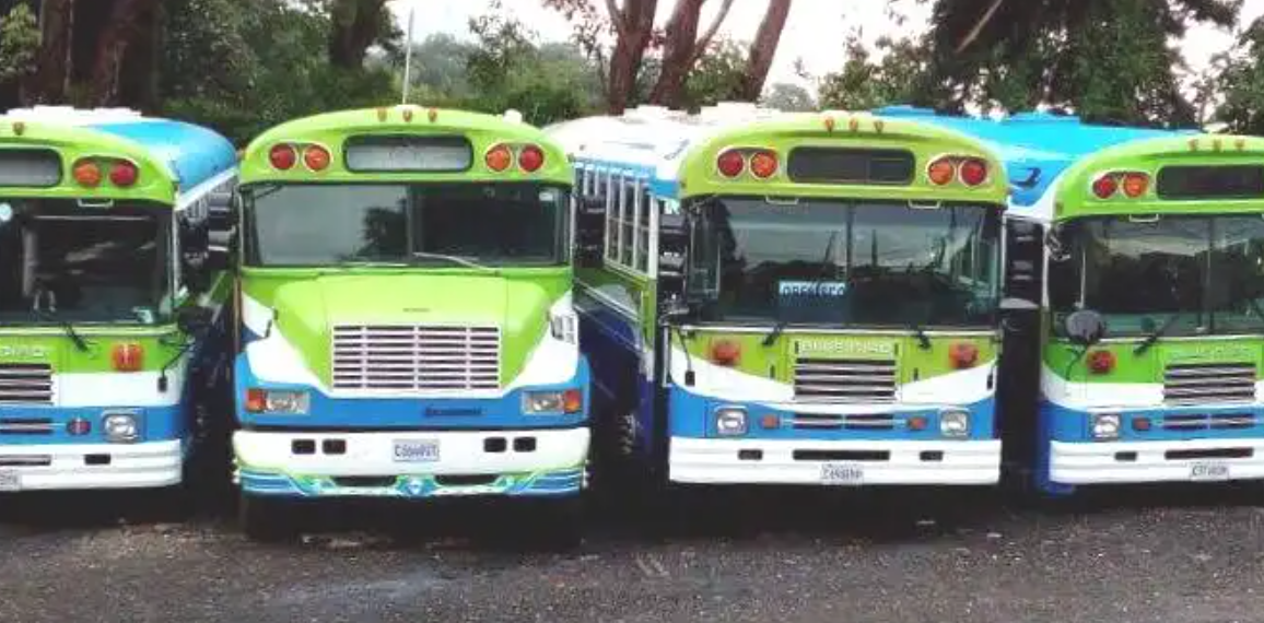 Algunas líneas de los buses Express de Mixco paralizaron labores. Imagen ilustrativa. (Foto Prensa Libre: Hemeroteca PL)