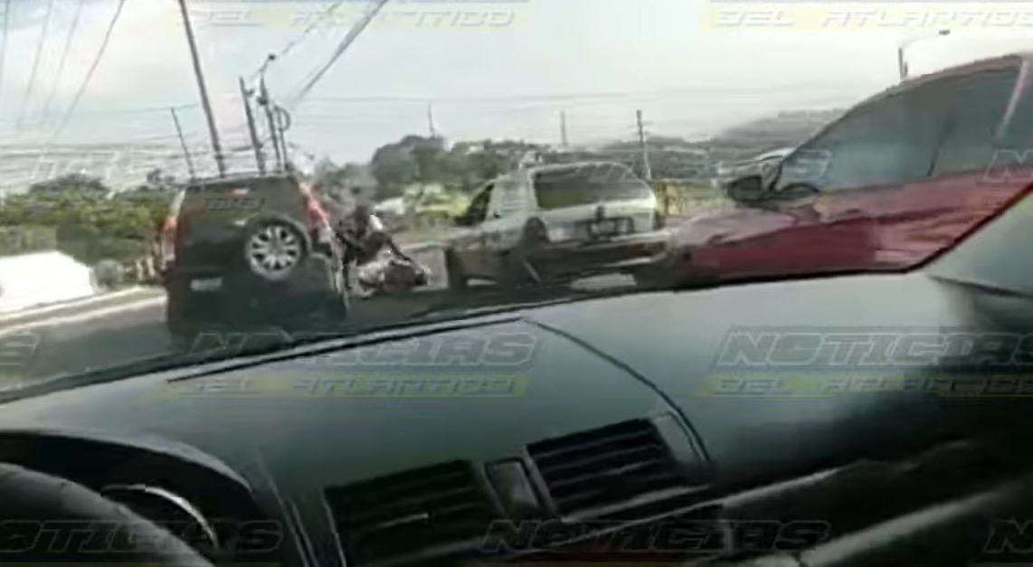 Percance en la ruta al Atlántico
