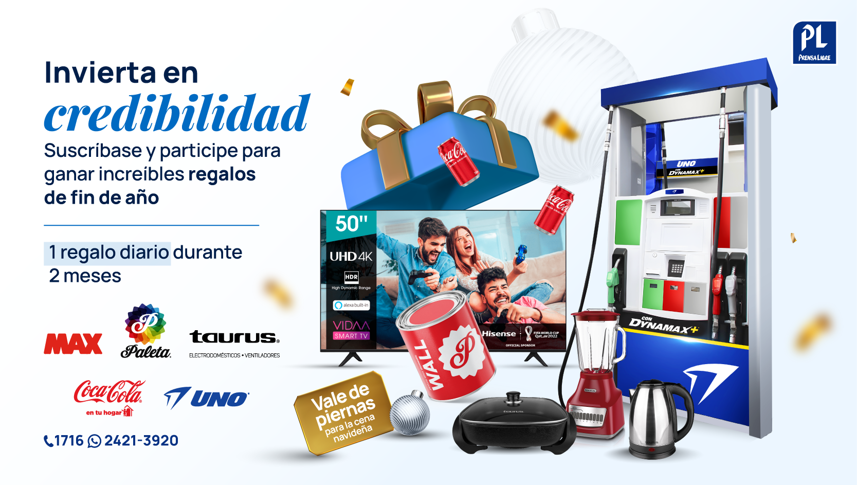 Prensa Libre lanza Promoción “Regalos de fin de año” para ganar en grande