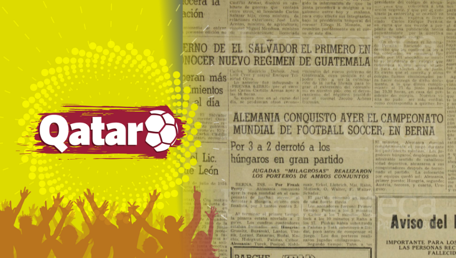 Así contó Prensa Libre la final del Mundial de Suiza 54. (Foto Prensa Libre: Hemeroteca PL) 