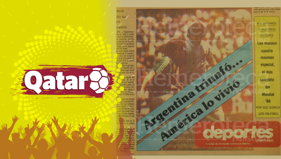 Así contó Prensa Libre la final del Mundial de México 86.