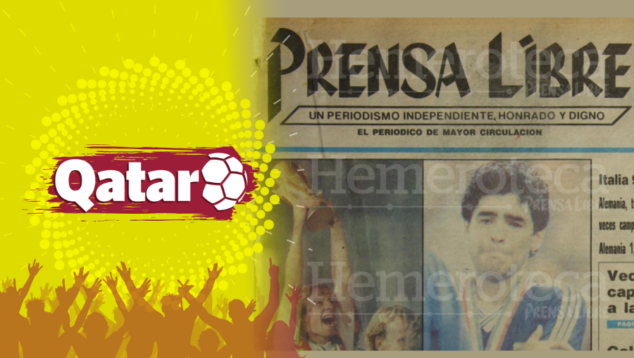 Así contó Prensa Libre la final del Mundial de Italia 90. (Foto Prensa Libre: Hemeroteca PL)