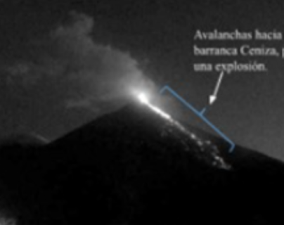 Volcán de Fuego mantiene actividad explosiva y se reporta caída de ceniza en comunidades cercanas