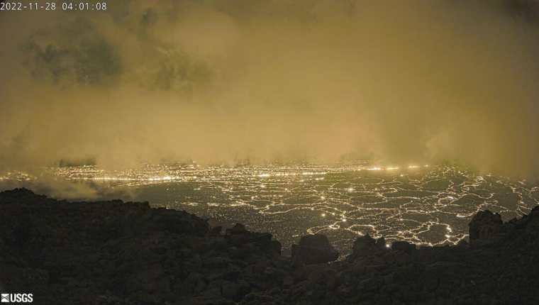 Autoridades estadounidenses monitorean la actividad del volcán Mauna Loa, en Hawái.
(Foto Prensa Libre: Servicio Geológico de Estados Unidos)