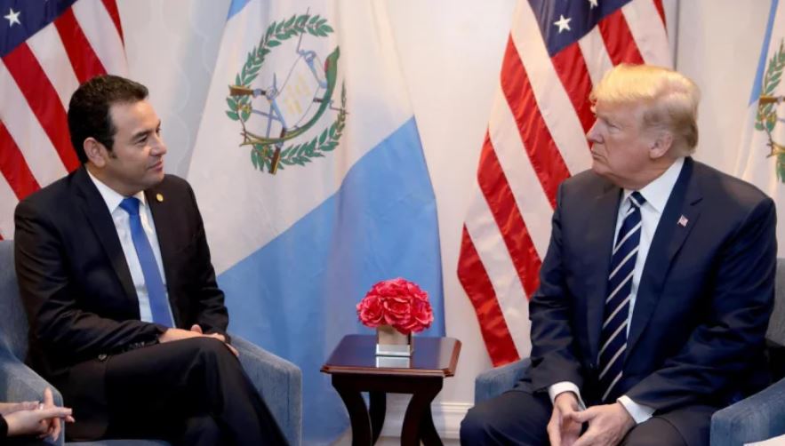 Jimmy Morales se reunió con Donald Trump