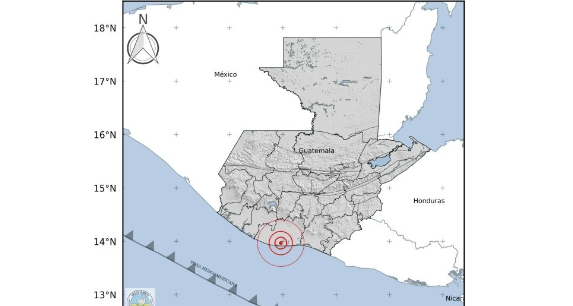 Un fuerte temblor fue sensible la noche del viernes 11 de noviembre de 2022 en Guatemala. (Foto Prensa Libre: Insivumeh) 