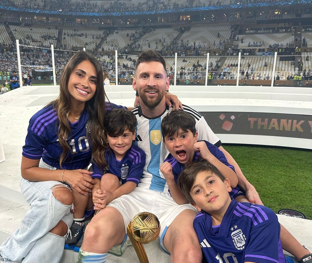 Así celebró la familia Messi la consagración de Argentina ante Francia en Qatar 2022