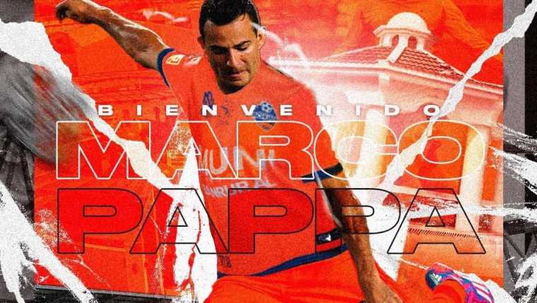 Deportivo Achuapa hizo oficial la contratación de Marco Pappa en sus redes sociales. Foto Prensa Libre (Deportivo Achuapa)