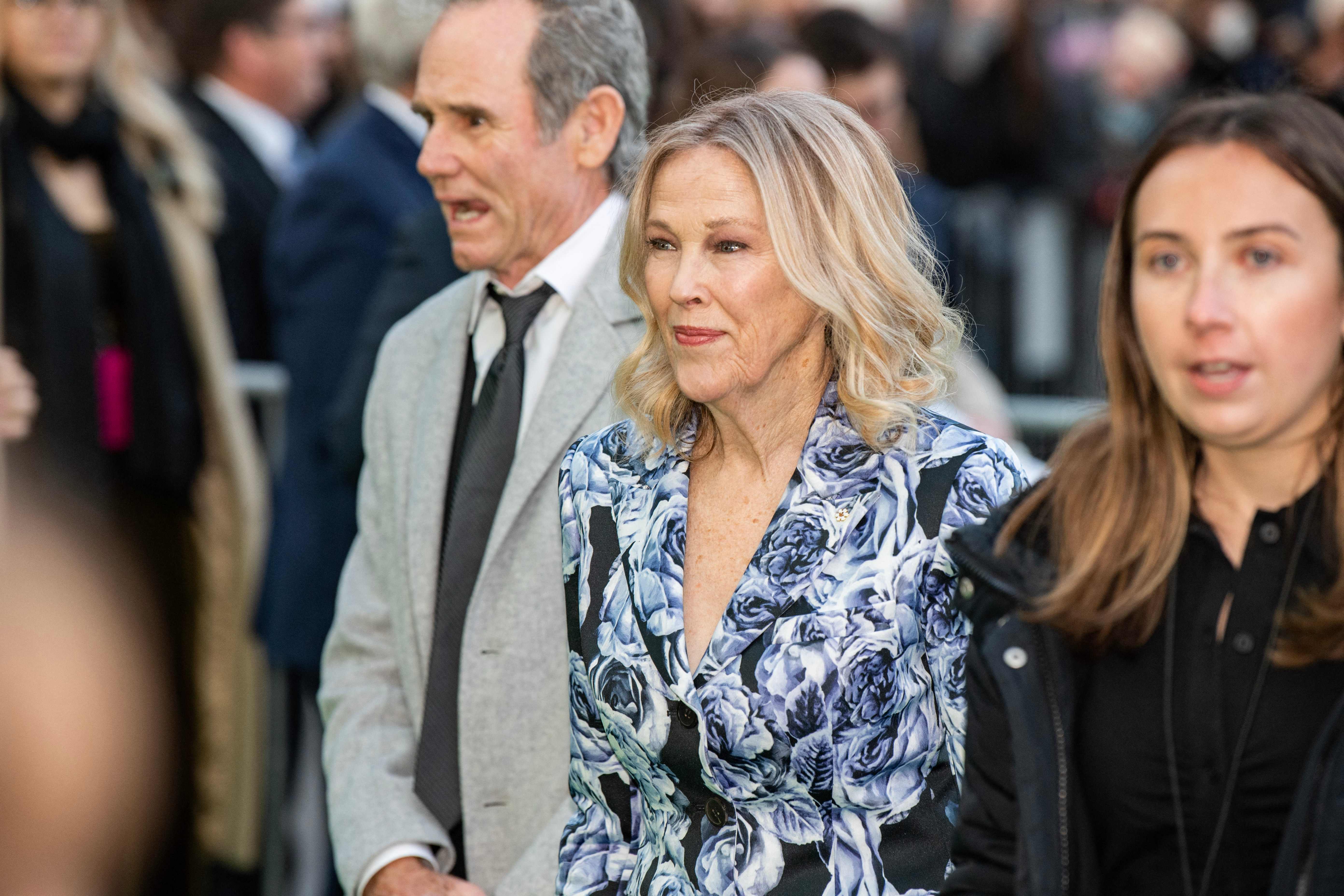 Canadian-American actress Catherine OHara arrives for the Earthshot Prize awards at the MGM Music Hall in Boston, Massachusetts, on December 2, 2022. (Photo by Joseph Prezioso / AFP)