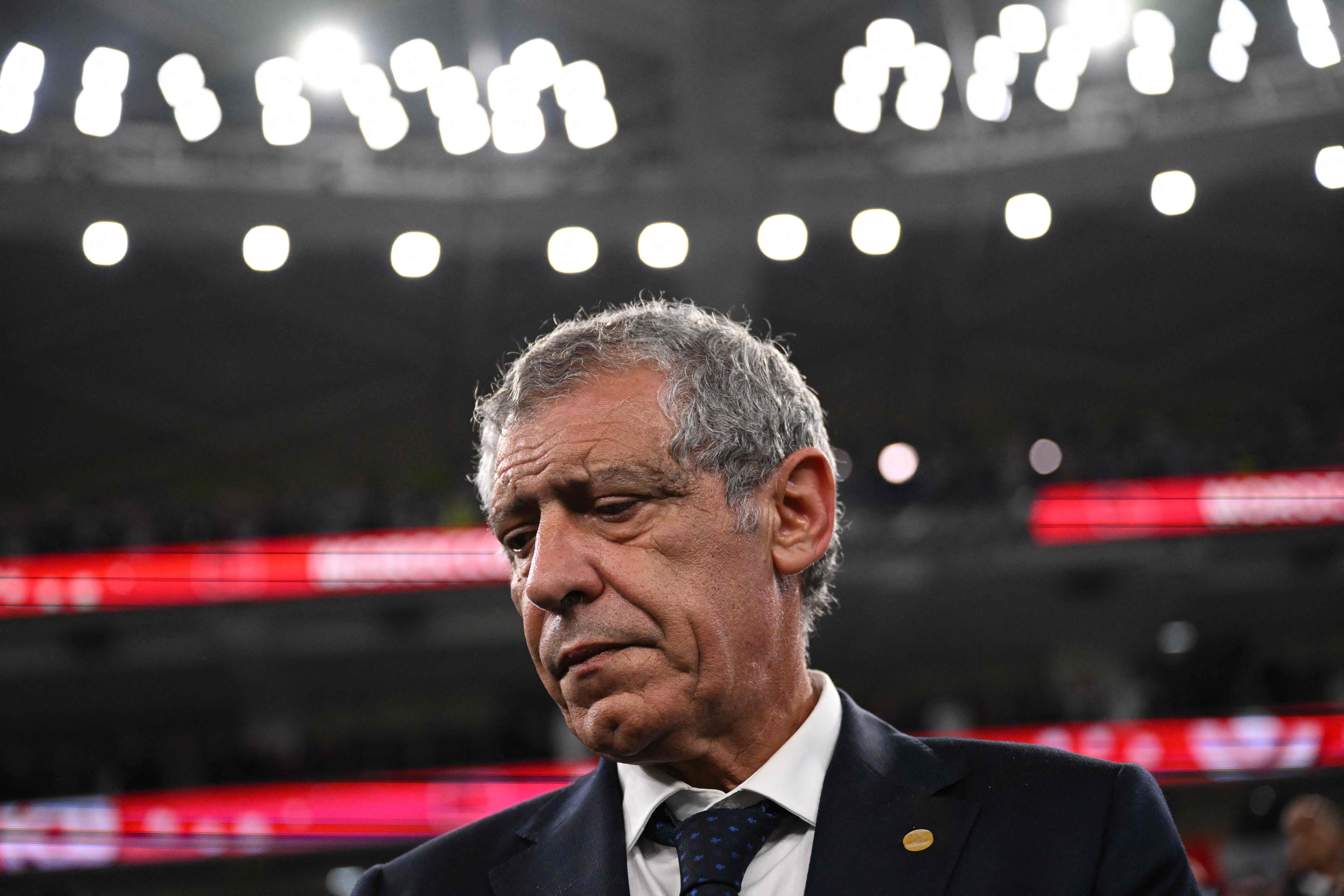 Portugal pone fin a su "Era Santos" tras ocho años y luego de quedar eliminada de Qatar 2022 en manos de Marruecos. (Foto Prensa Libre: AFP)