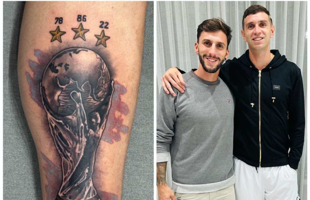 El “Dibu” continua celebrando la Copa del Mundo: El increíble tatuaje que el arquero argentino se realizó