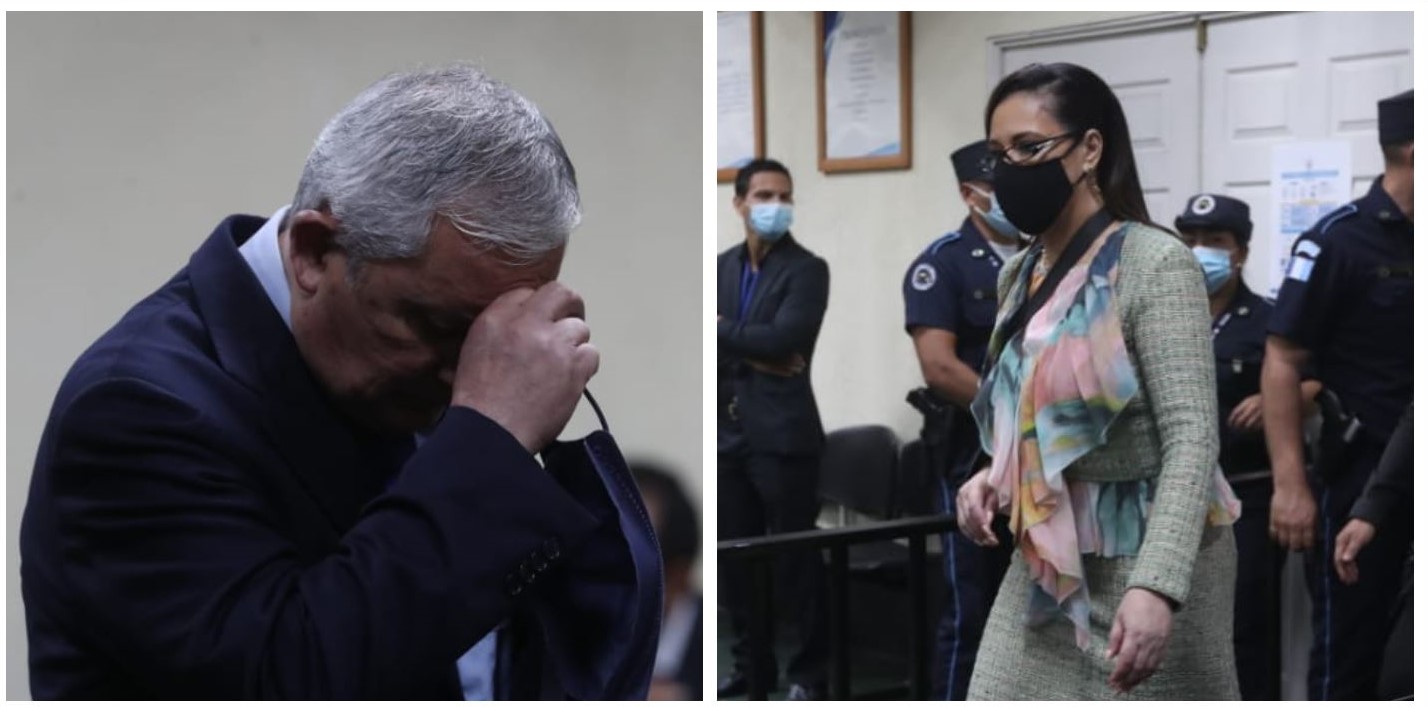 Este 7 de diciembre de 2022 se dictó sentencia en contra de los 29 acusados en el Caso La Línea, entre los que se encuentra el expresidente Otto Pérez Molina y Roxana Baldetti. (Foto Prensa Libre: Érick Ávila)