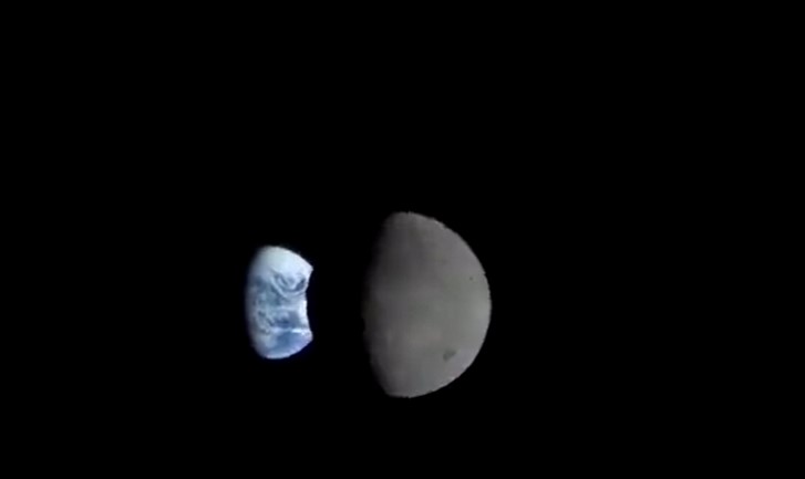 Video: Cámara de Orión capta el espectacular momento en que la Tierra pasa por detrás de la Luna