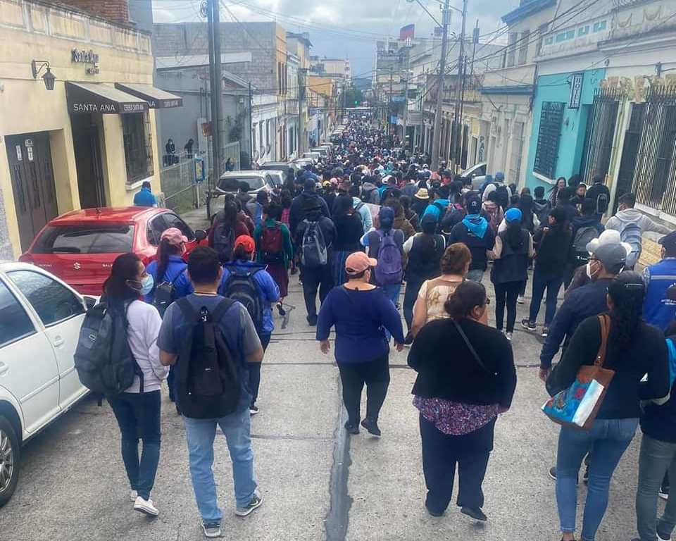 Salubristas preparan manifestaciones para el 8 de diciembre con el objetivo de pedir mejores condiciones laborales. (Foto Prensa Libre: Facebook: Sindicato Nacional San Juan de Dios)
