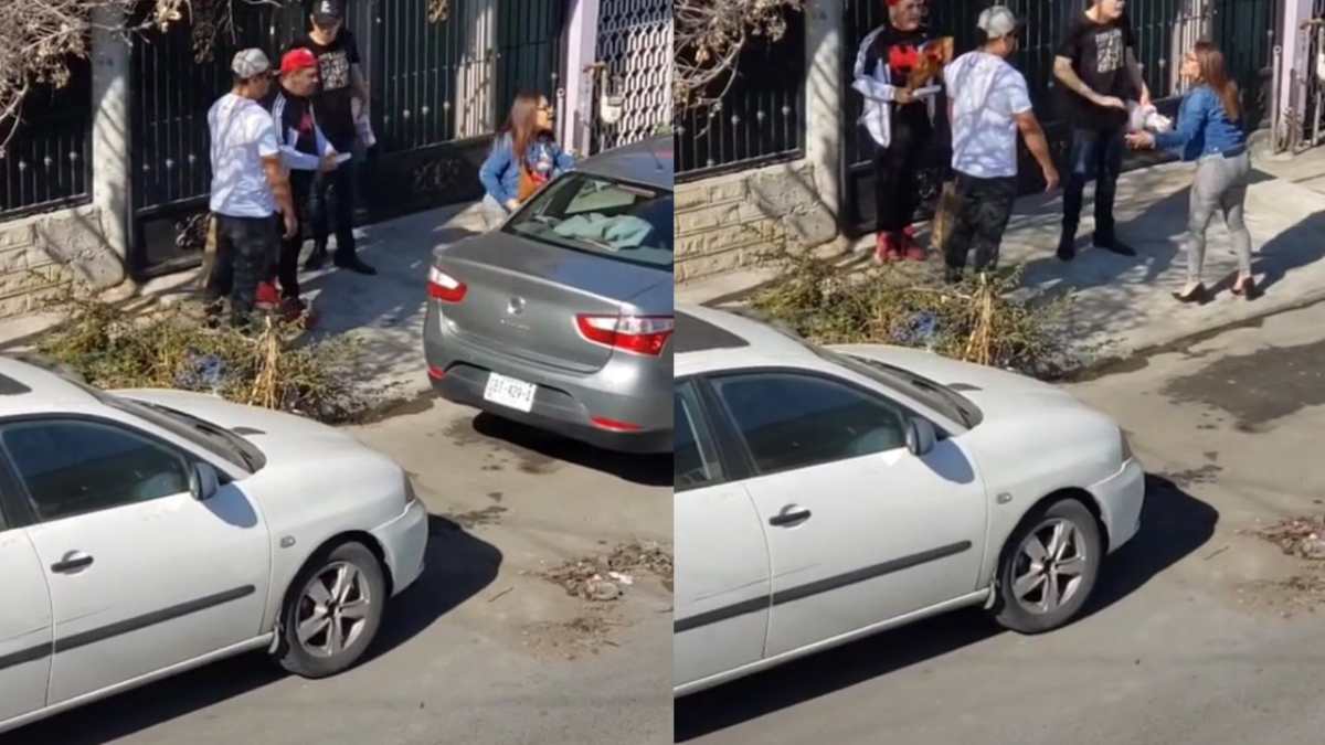 El video deja ver un momento incómodo entre las cinco personas involucradas. (Foto Prensa Libre: Captura de pantalla TikTok @priscila.santillano)